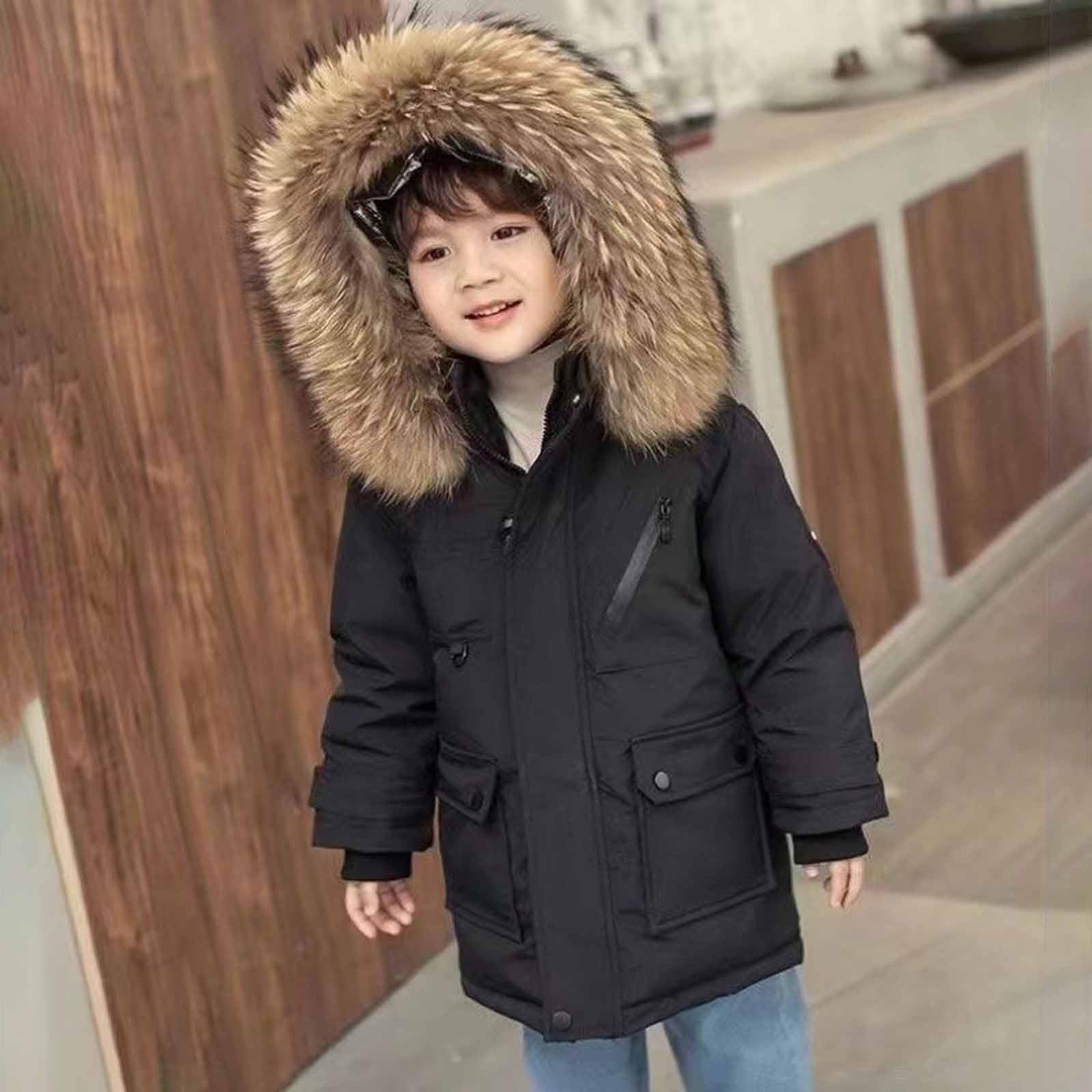 Genérico Sudadera niño con Capucha algodón cálida Suave Invierno Deportiva Casual cómoda Manga Larga Tejido Transpirable Tacto Muy Agradable A3