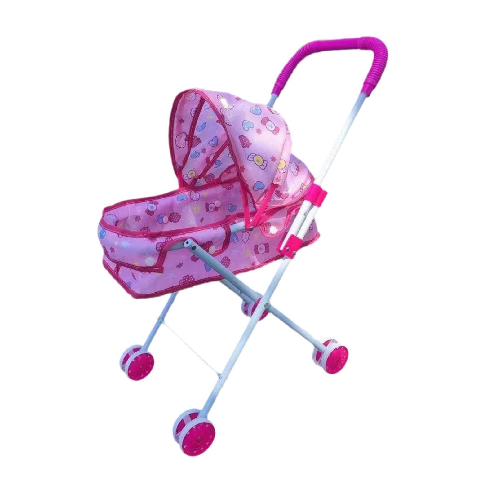 Mini passeggino giocattolo interattivo giocattoli di finzione passeggino di simulazione per giochi di ruolo attività di apprendimento giocattoli di