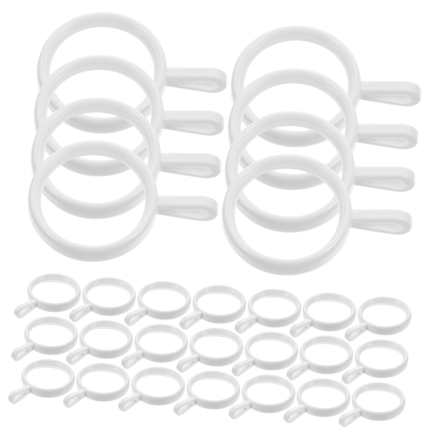 Ganchos para Cortinas de Ducha en Barras de Baño y Cocina Pack de 190