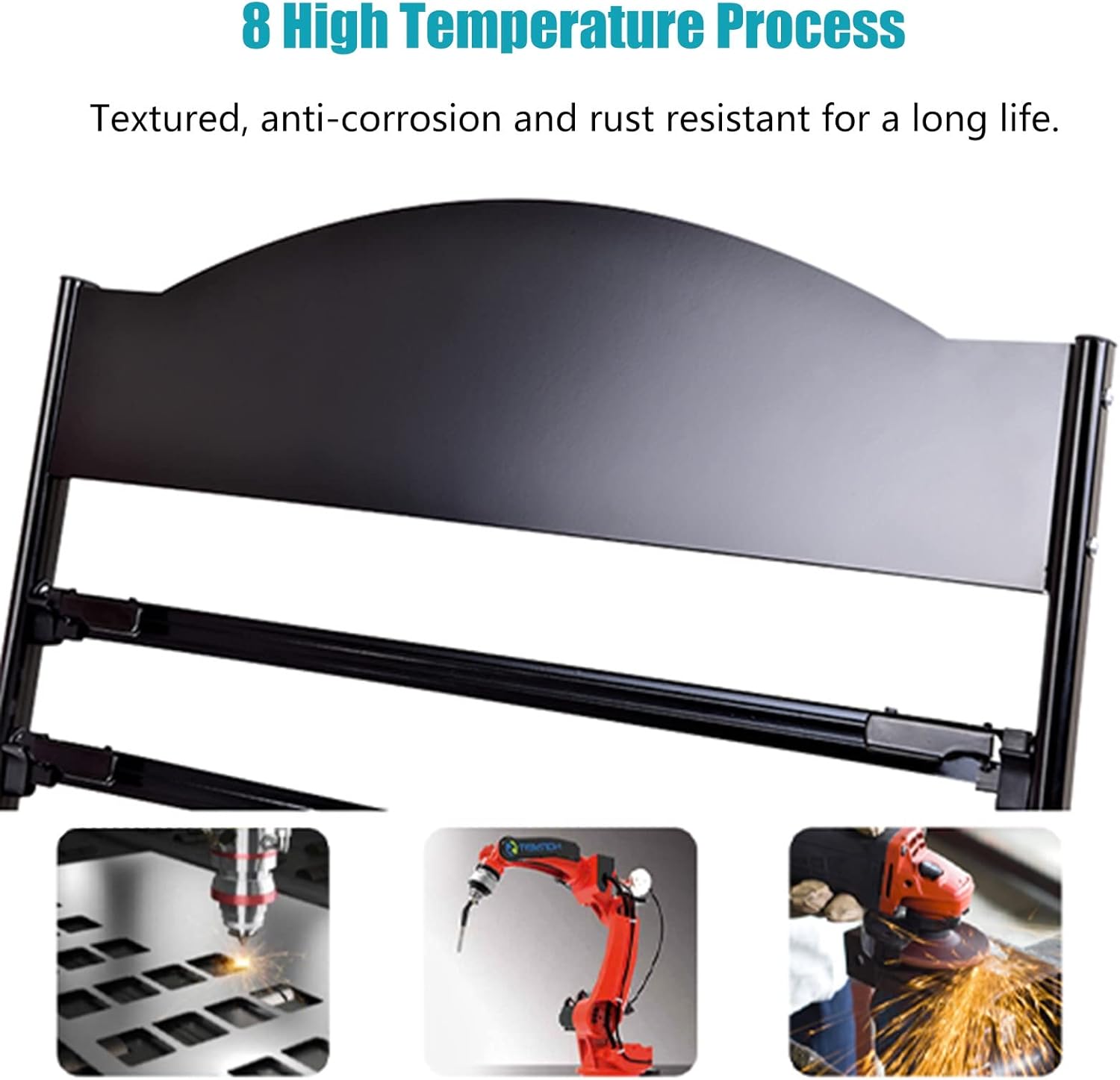 Floor Standing Magazine Rack, Foldable Portable Metal Brochure Display Rack, 55" Literature Display Rack, Tiered Design for Office, Store, Exhibition (White)