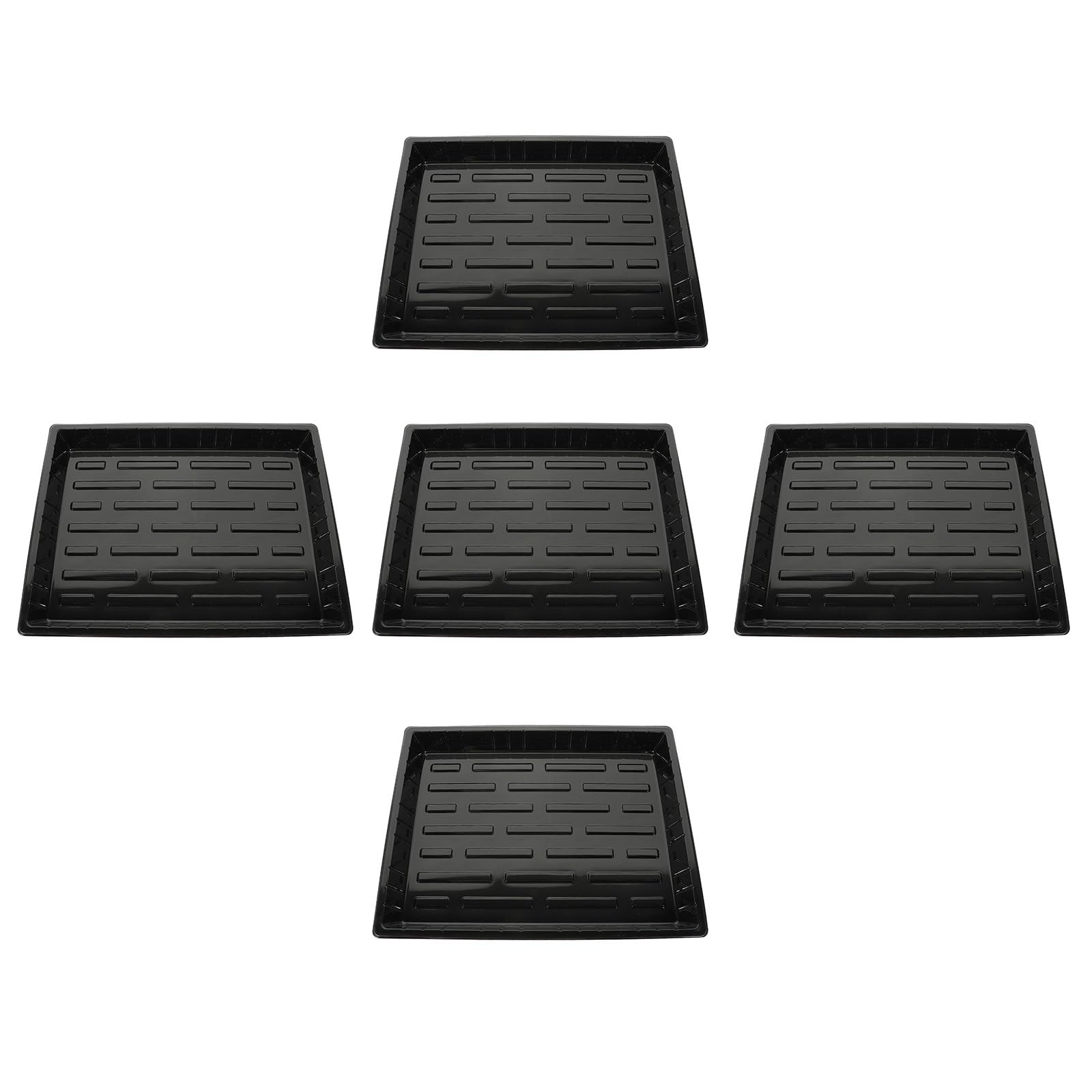 Plateau a semis noir KICHOUSE bac hydroponique et plaque de germination sans trous 5pcs