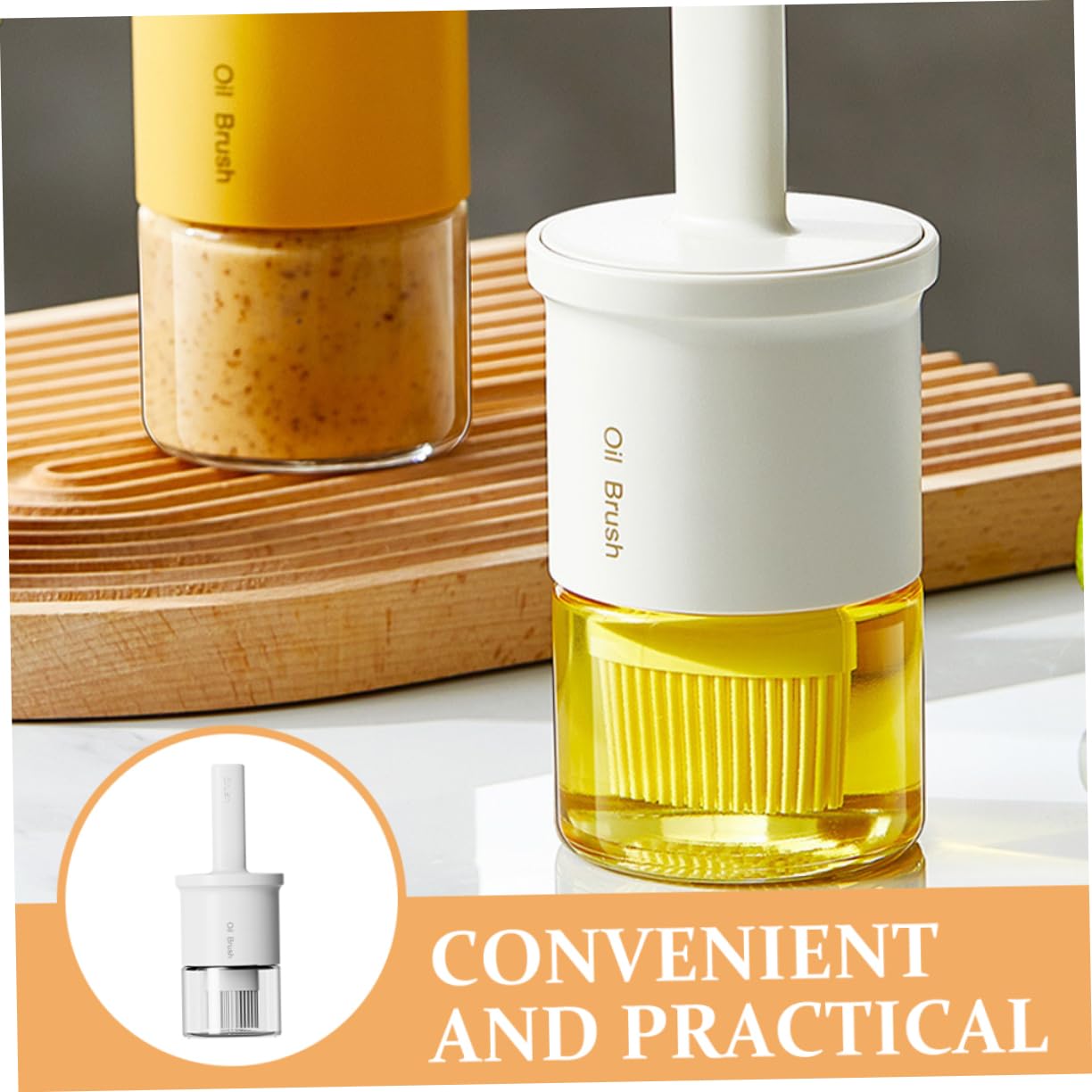 Toddmomy Barbecue Brush Grilling Basting Brush Tool Silicone for Cooking Easy to Use