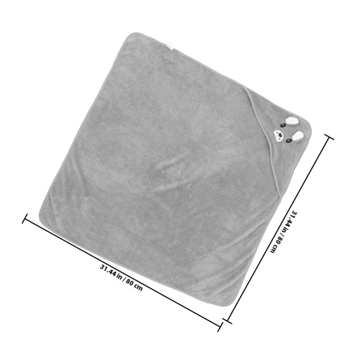 Lot de 2 Serviettes de Bain à Capuche pour Bébé, Serviettes en Coton Ultra-Doux, Grosse Taille Absorbante, Couleurs Blanche et Grise, Cape de Bain pour -né et Tout-Petit