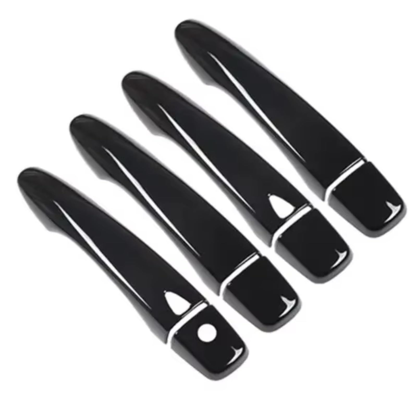 Jjrfvbgt Black Door Handle Trim Compatible With Nissan For X-Trail T32 2014 2015 2016 2017 2018 2019 2020 2021 Abs Gloss Exterior Door Handle Cover(Black)
