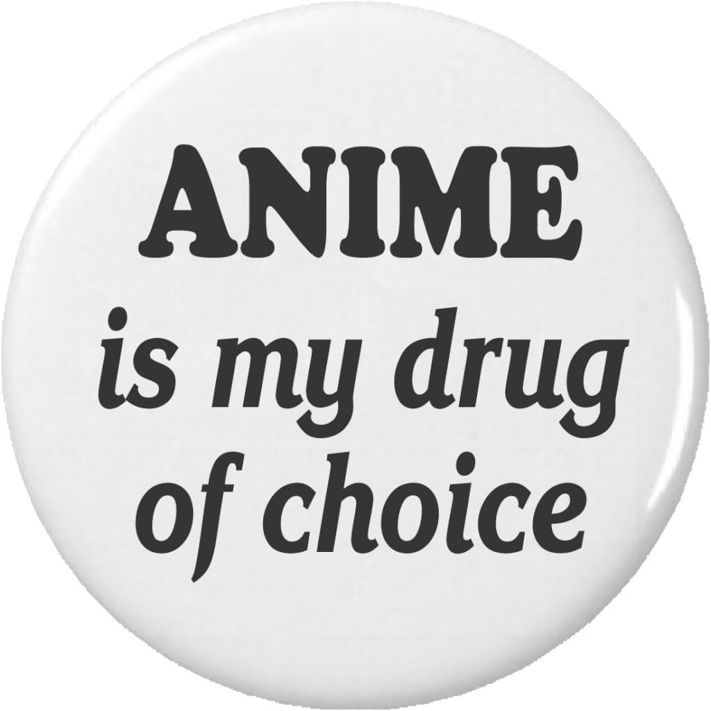 Anime is my drug of choice 2.25" Bottle Opener w/Keyring Addicted Love Japanese Animation