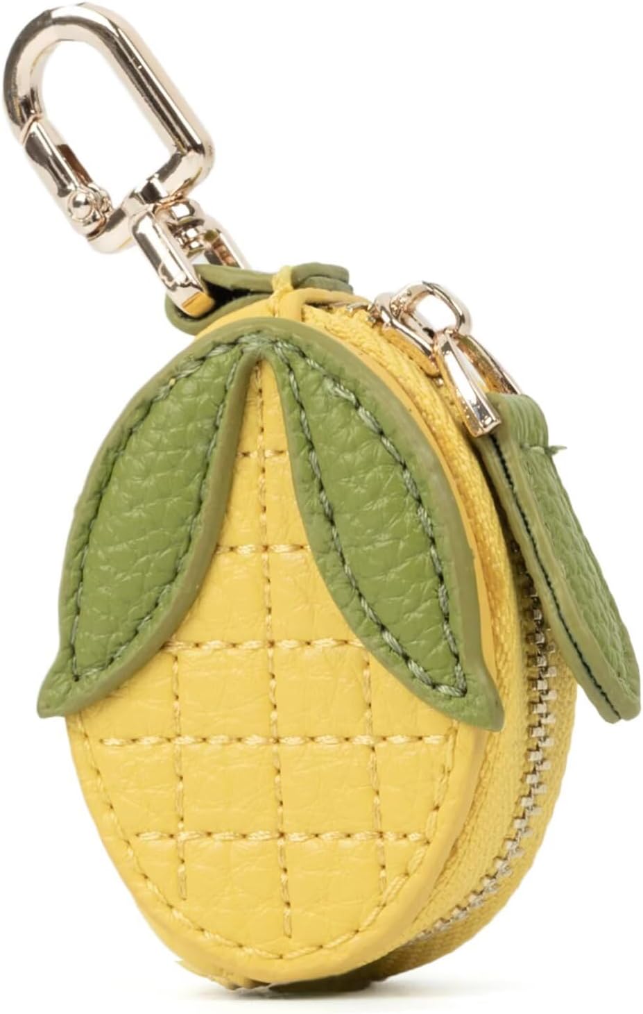 Cute Fruit Coin Purse Bag Charm,Mini Leather Coin Change Purse & Pouch Holder Keychain Charm for Handbag Tote Wallet Airtag Accessories,Kawaii Fruit Bag Charms for Girl Women Corn