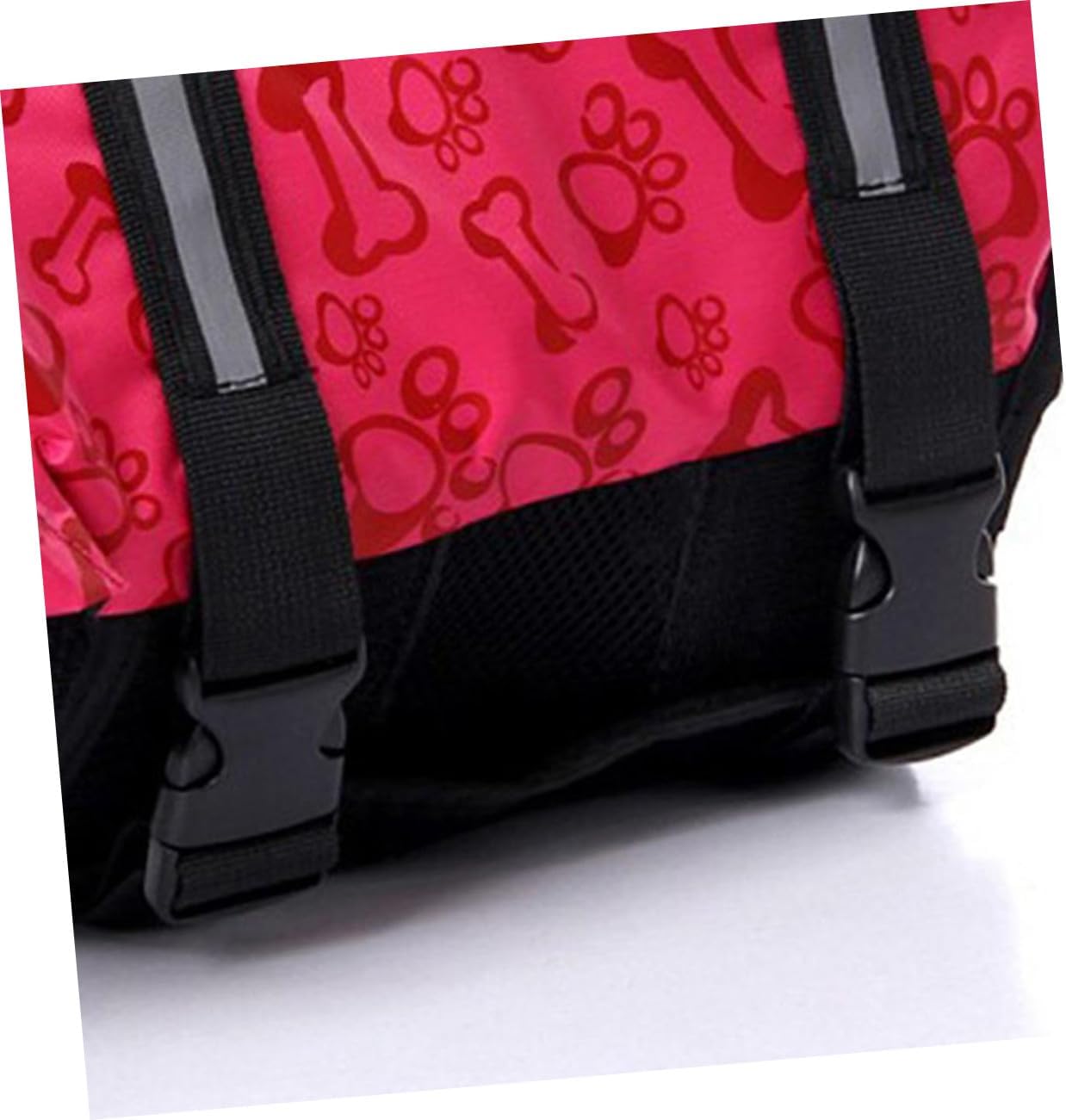 Adjustable Pink Pet Life Jacket Vest for Dogs Buoyant Swimming Preserver with Quick Release Hook and Breathable Comfortable