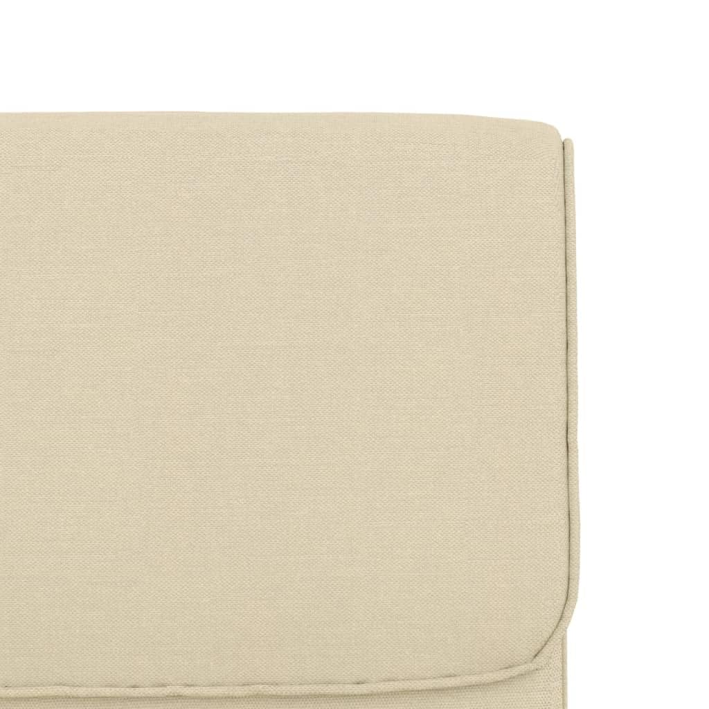 Sillón de salón, color crema, 55 x 64 x 80 cm, funda de tela, estructura de metal, silla tapizada con reposabrazos, sillón orejero para dormitorio y salón, máx. 110 kg