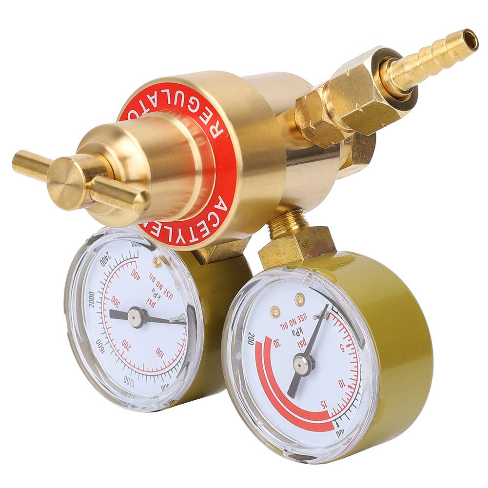 Manometr z regulatorem acetylenu CGA200 z gwintem wewnętrznym do zastosowań przemysłowych i laboratoryjnych — H59 Miedziany regulator ciśnienia do pomiarów gazu i zastosowań