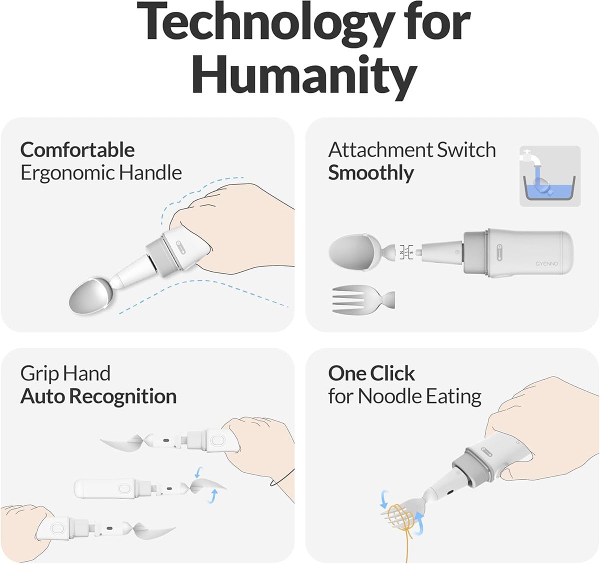 Cuchara para Parkinson para Temblores de Manos, Cubiertos para Ayudar con La Artritis, Utensilio Adaptable para Temblores de Manos y Enfermedad de Parkinson