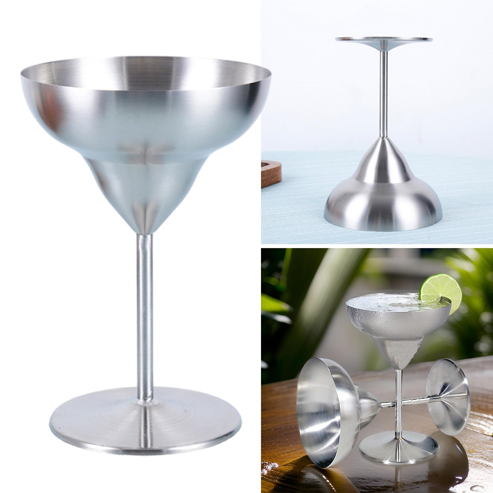 Montesy 304 Stainless Steel Cocktail Cup Double Layer Designs for Insulation and Comfort Ideal for Home Parties and Clubs