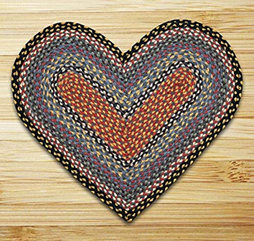 Earth Rugs Rug, 20 by 30", Burgundy/Blue/Gray