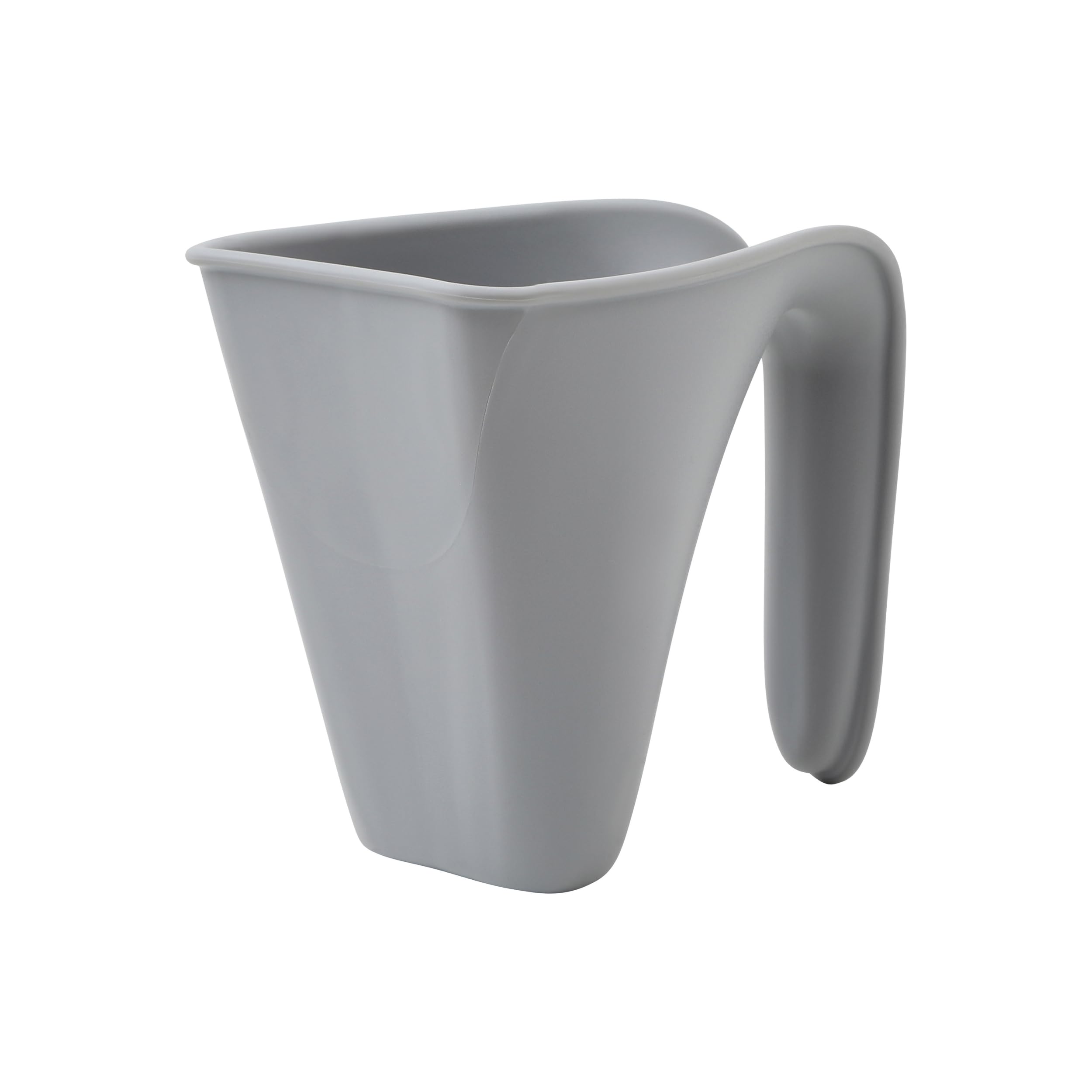Shnuggle Bath Rinse Cup | Baby Bath & Newborn Essentials | No Tears Shampoo Rinser Jug & Hair Wash Cup | Baby Shampoo & Toddler Bath Time Must Have | Soft Rim & Easy Grip Handle | Grey