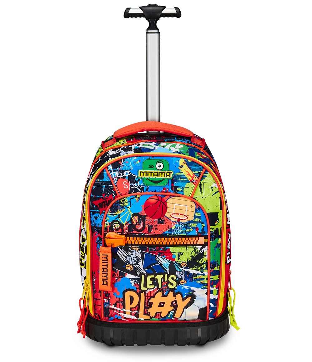 Mitama Trolley Run Scuola Urban Game,Doppio Scomparto, Multicolore, Scuola Elementare e Tempo Libero, Bambino Ragazzo