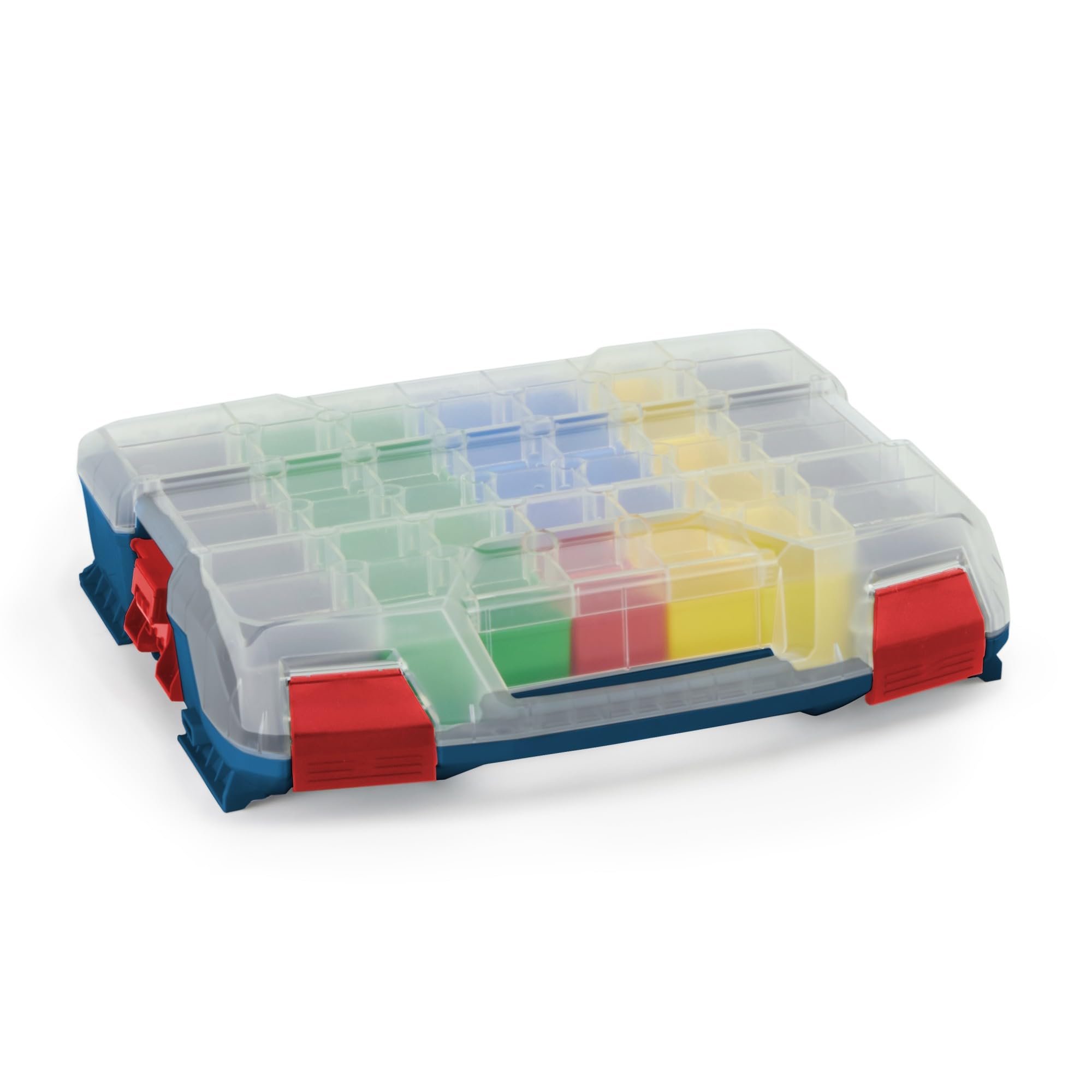 L-BOXX W-BOXX 102 Professional Azul incl. 2 Juego de Cajas de Inserción | Caja de Sortimentos L-Case | Caja de Tornillos con Tapa Transparente