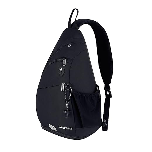 WATERFLY Sling Bag Crossbody Backpack: Over Shoulder Daypack Casual Cross Chest Side Pack