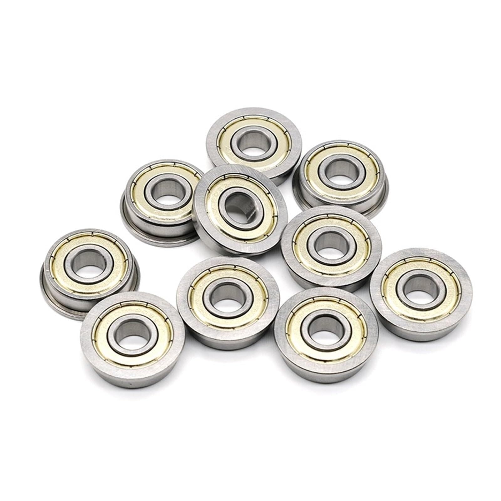 Cuscinetti, 10 PZ 5x19x6mm F635ZZ Flagne Cuscinetto In Acciaio Albero Radiale A Sfere F635 Z ZZ Cuscinetti A Sfera Flangiati