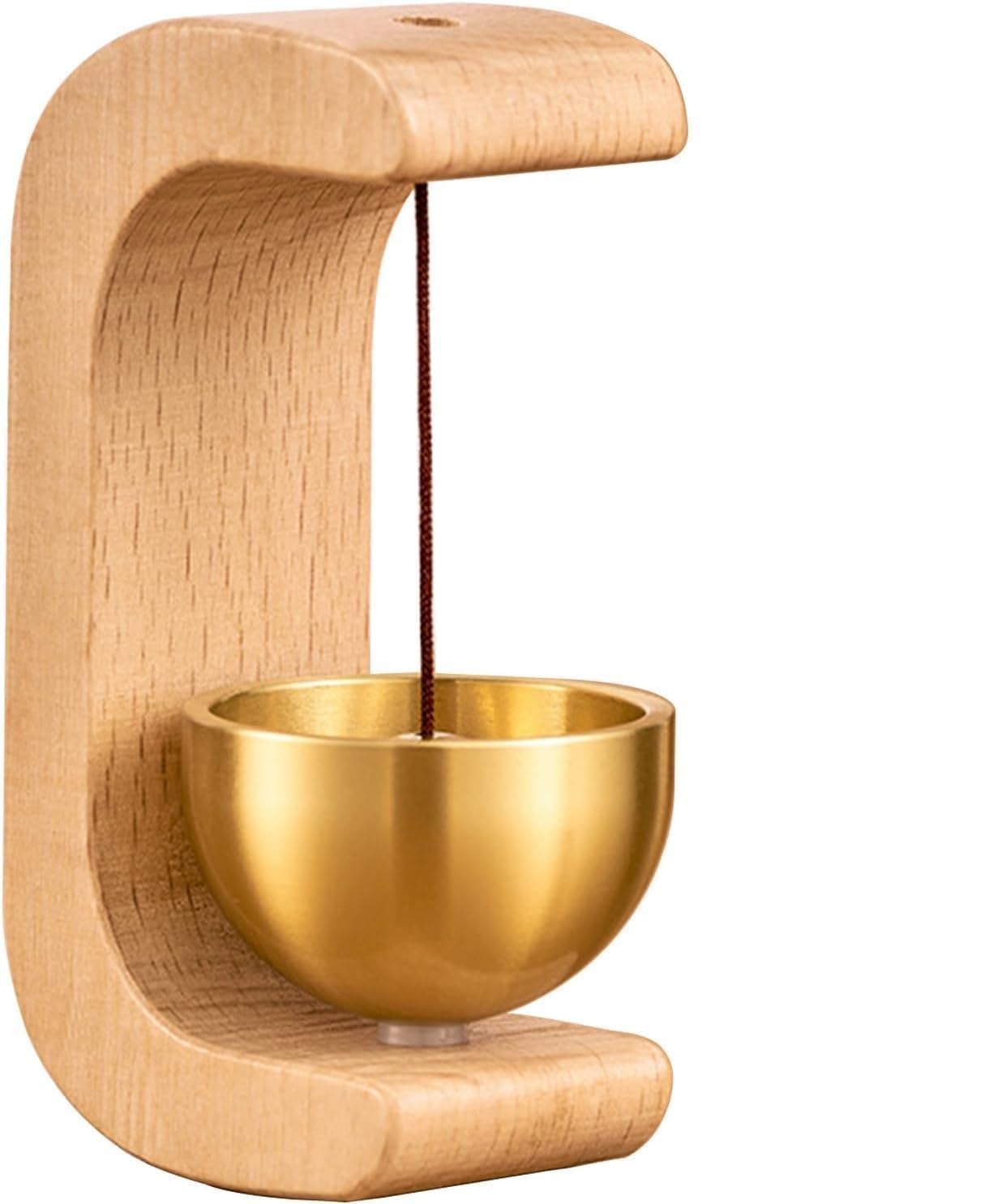Premium Wooden Brass Bell Chime, Decorative Door Bell with Stand, Handmade Musical Centrepiece+-+-picture-22