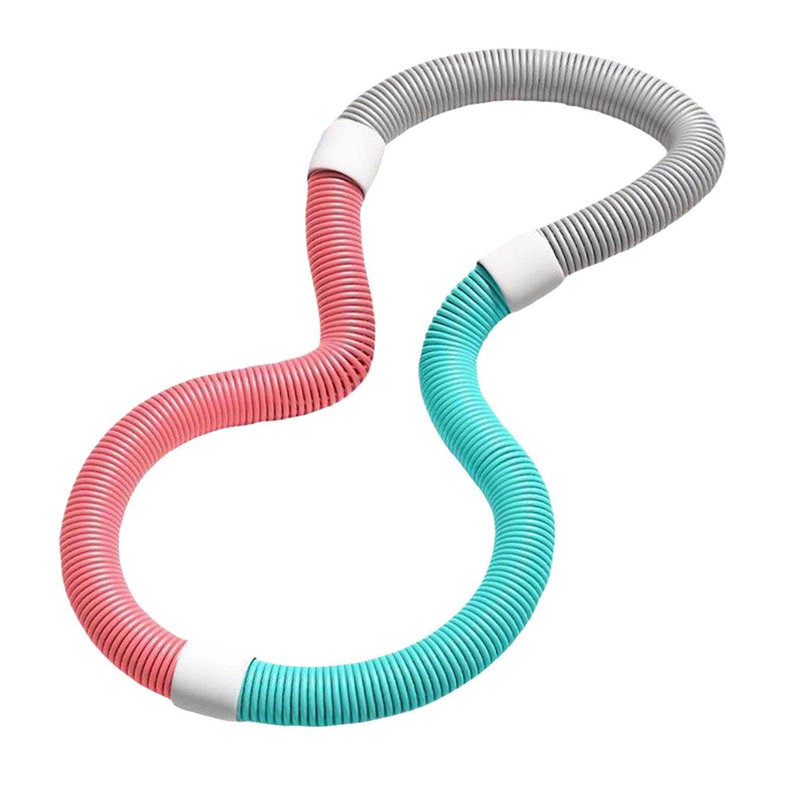 Fenteer Weighted Fitness Hoop Soft Hula Hoop Indoor Entertainment Exercise Ring Foldable Waist Fitness Circles Soft Spring Hoops Hula Hoops for Adults Home Office Gym,