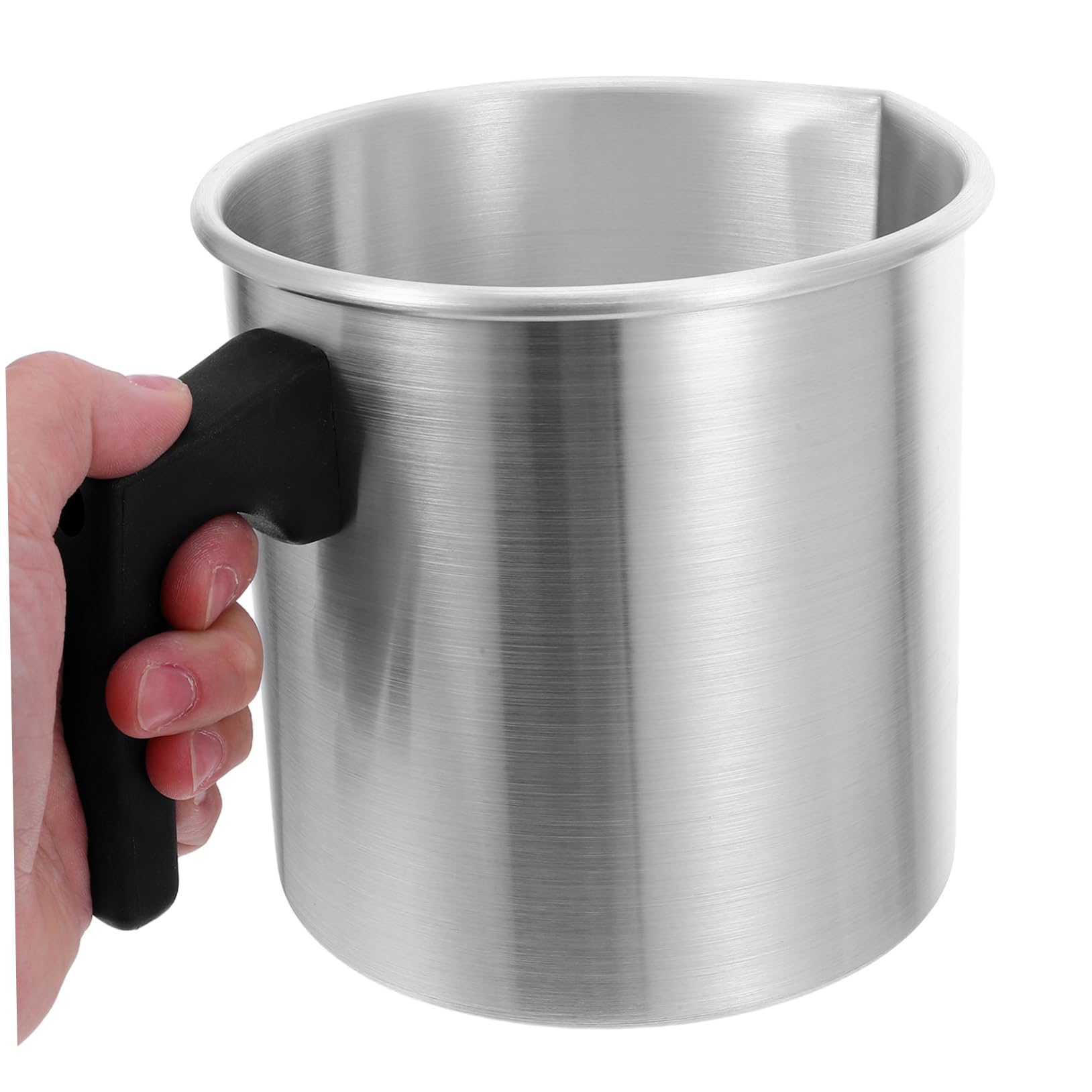 UTHCLO Kerzengießtopf 1, 8 L Aluminium mit Griff für Duftkerzen und Seife