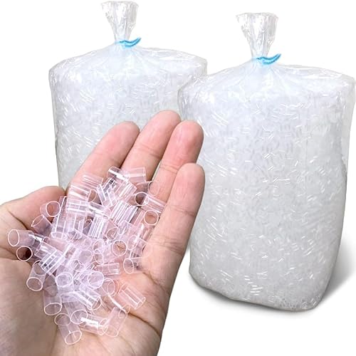 ビニール パイプ 透明 柔らかめ 中身 中材 国産 補充用 枕 日本製 (2袋(4kg))