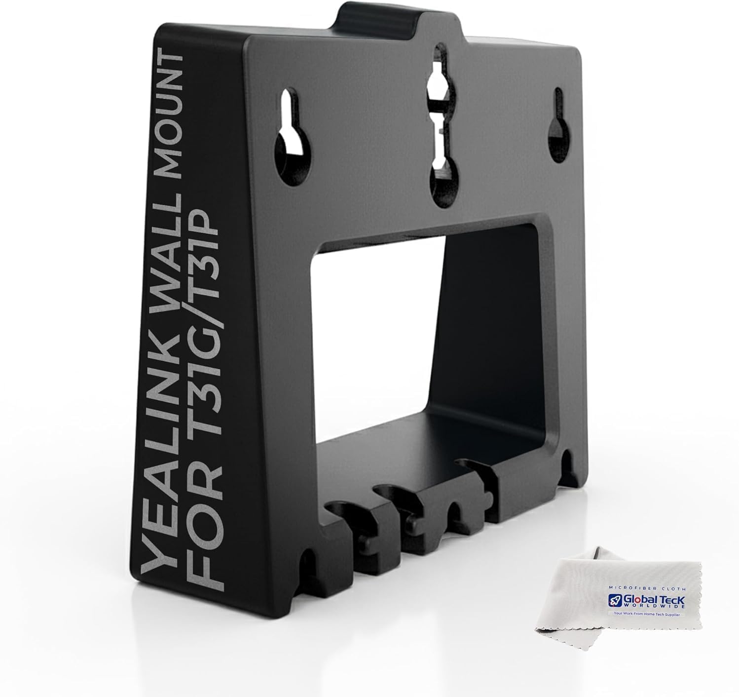 Yealink Wall Mount Bracket T31G and T31P IP Phones, Secure Dock for Offices, Call Centers, Clinics – Durable Build, Fast Easy Installation, Free Desk Space & Organize Workstations with GTW Cloth
