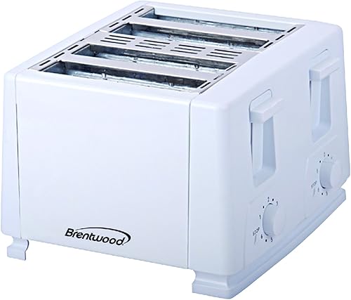 Miniatura 7 de Brentwood Tostadora Cool Touch, 4 rebanadas, color blanco
