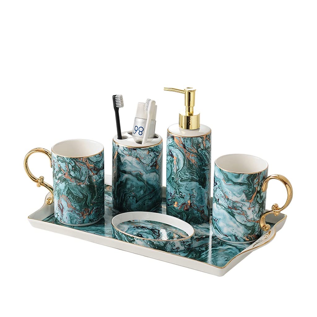Soporte de dientes XCC set de accesorios de baño con jabonera de cerámica
