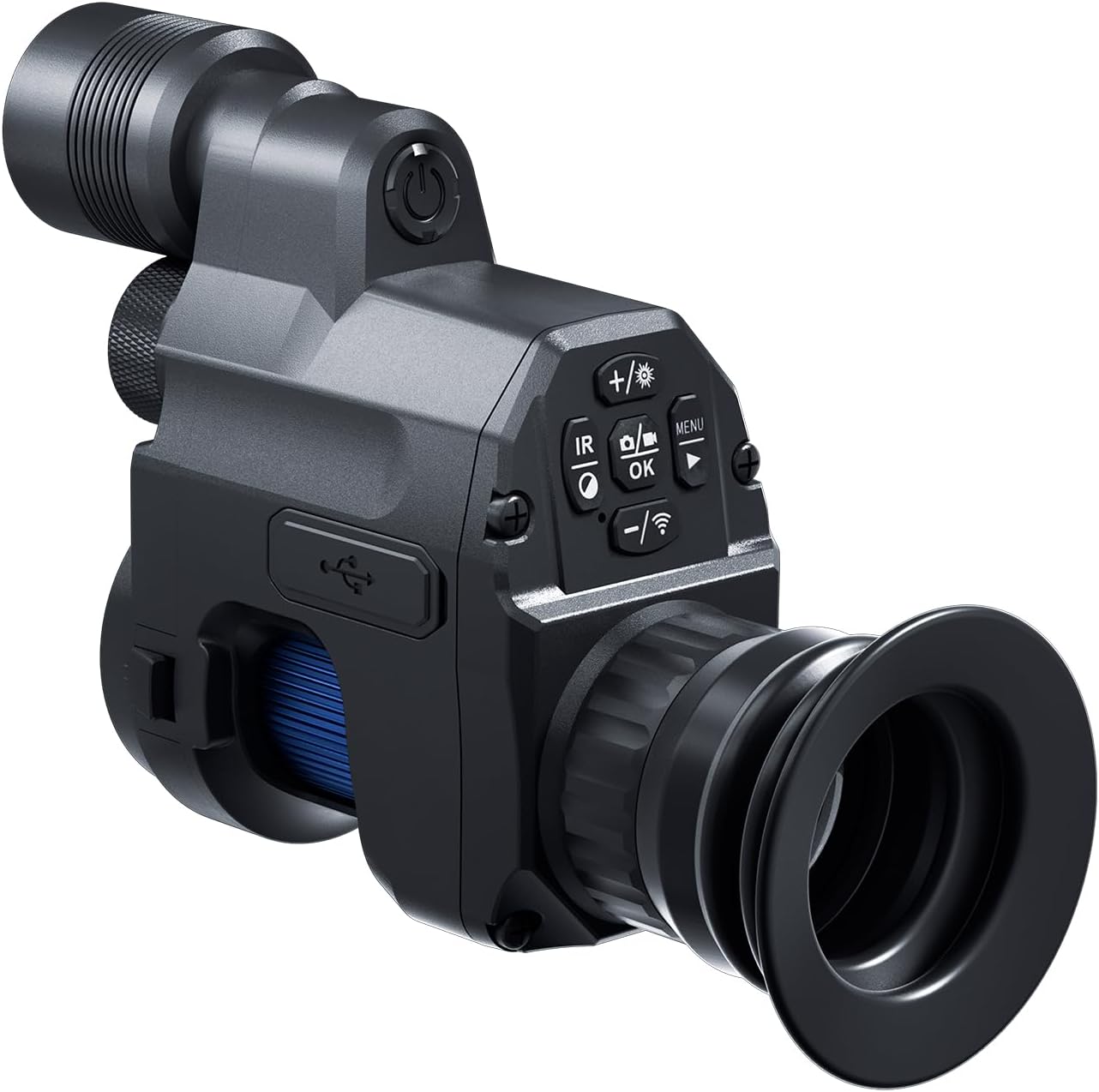 Night Vision Monocular,Clip on Night Vision for Night Watching or Observation,Night Viewing Range up to 350M,NV007V
