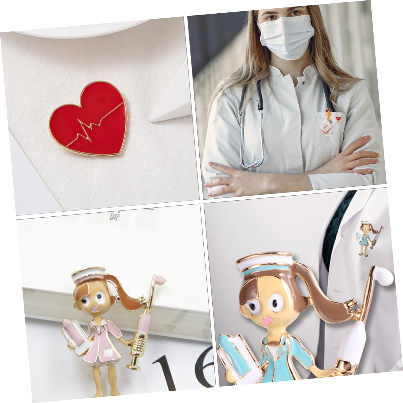 Healvian Spilla Per Infermiera E Dottore Accessori Decorativi Per Costumi Per Regali E Festive
