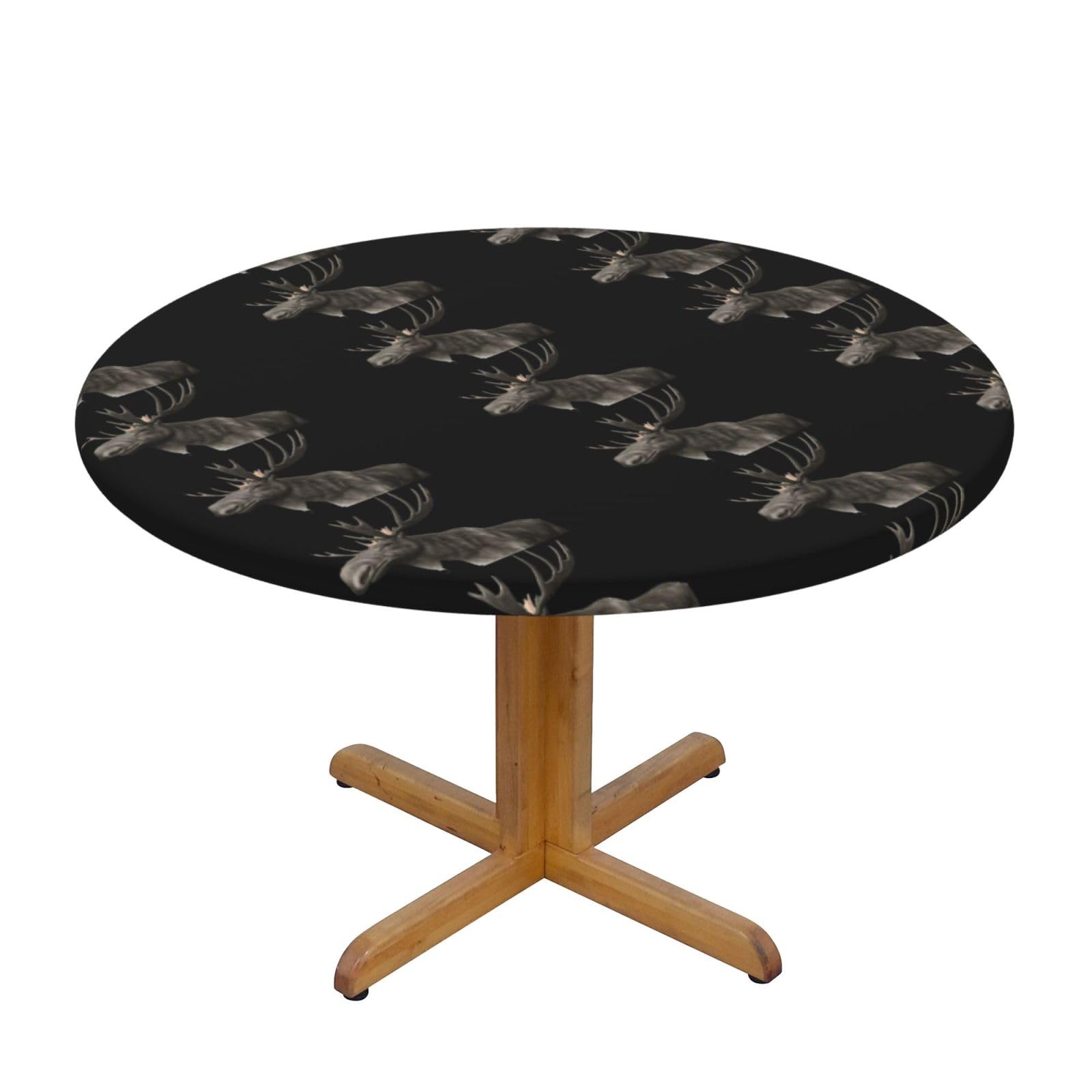 Nappe ronde imperméable élan pour protéger la table des taches de fête