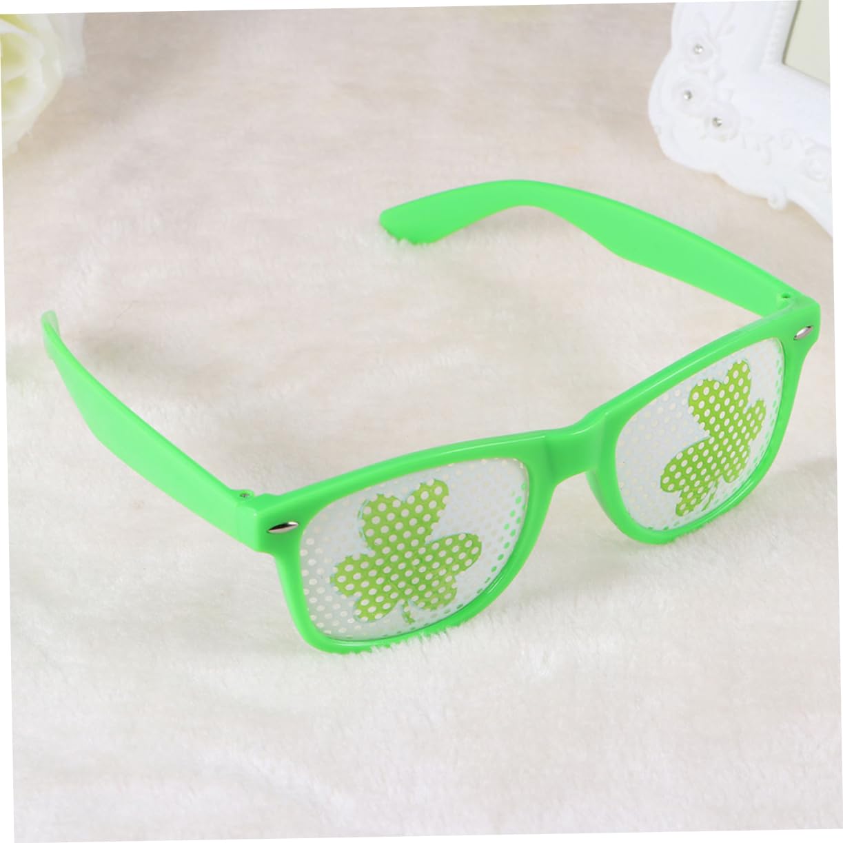 Śmieszne okulary przeciwsłoneczne, 9 szt. Okulary z flagą Irlandii Zabawne okulary na imprezę Zabawny kostium Okulary Fancy Dress Party Shamrock Okulary Irlandzki kostium imprezowy