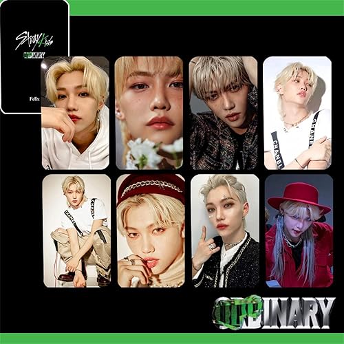 Miniatura 4 de Kpop Stray Kids - Álbum de tarjetas de fotos extrañas para niños, tarjetas de lomo extrañas, juego de postales de Felix Hyunjin Han Leeknow, regalos