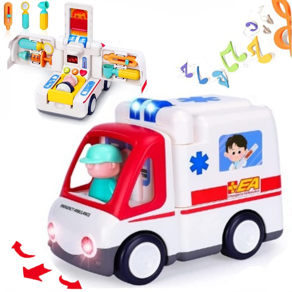 Amazon.co.jp: Smiim 【材料、塗料安全検査済】ミニカー 救急車