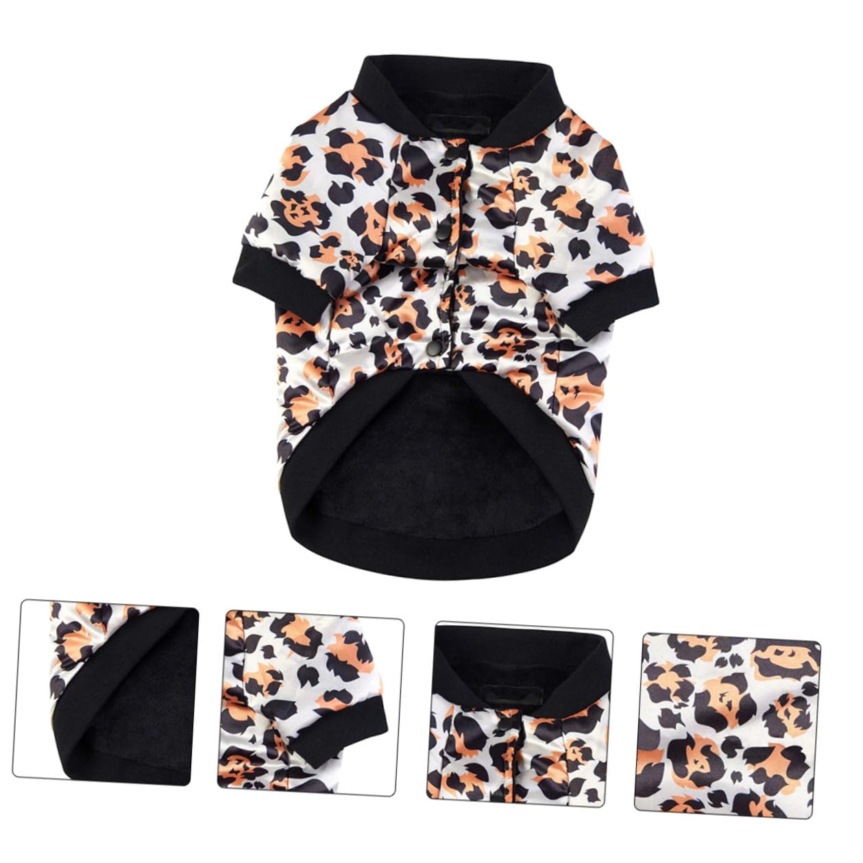 VICASKY Cappotto Caldo per Cani da Compagnia in Cotone Imbottito Stampa Leopardata 2XL, Gilet Invernale Morbido e Confortevole per Cuccioli, Abbigliamento per Animali Domestici Autunnale