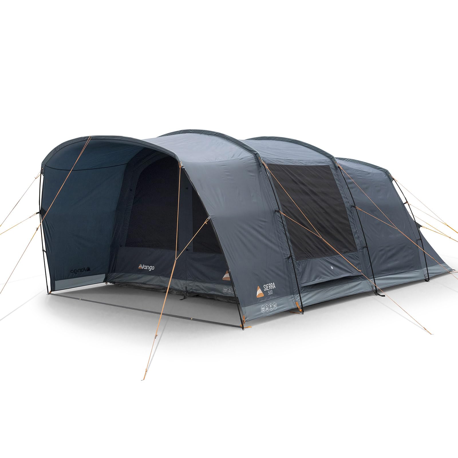 Vango Familienzelt Sierra 500 Camping Gruppen Zelt 5 Personen Tunnelzelt Vorraum