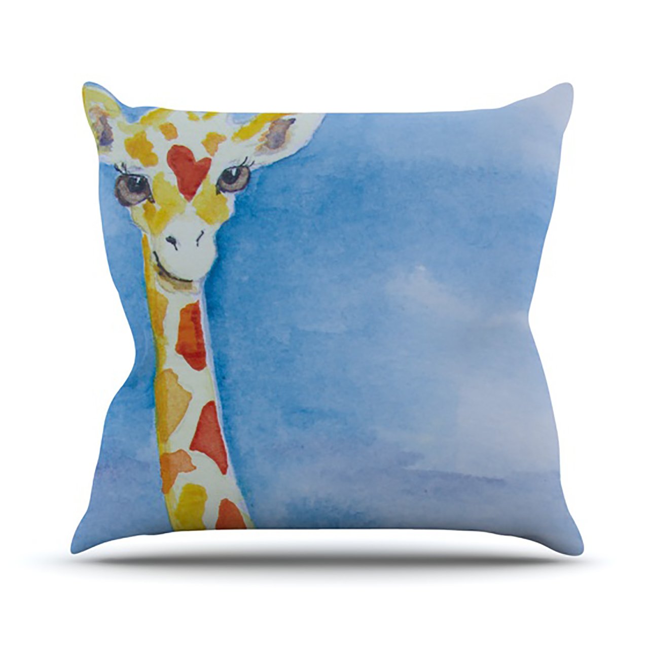 KESS InHouse PM2005AOP03 18 x 18-Inch "Padgett Mason Topsy" Outdoor Throw Cushion - Multi-Colour