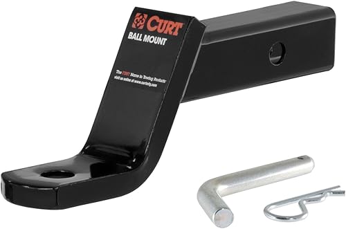 Miniatura 9 de CURT 45052 Clase 3 Montaje de bola y pasador de enganche de remolque, se adapta a receptor de 2 pulgadas, 7,500 libras, agujero de 1 pulgada, caída