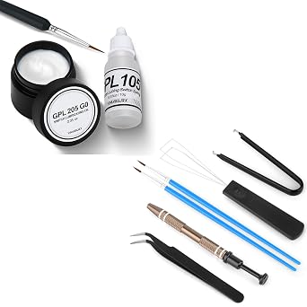 Keyboard Switch Removal Tool,GPL 205 G0 and GPL 105 for Switches Lube and Springs,Lube Kit with Tweezers,Keycap Puller,Switch Puller,4-Claw Grabber,Lube Pen,Keyboard Lube Tools
