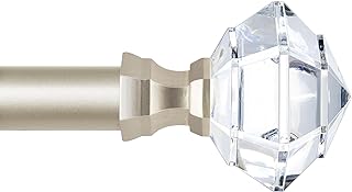 TONIAL Curtain Rods 32 to 58 Inch(2.6-4.8ft), Telescoping Splicing 3/4 S...