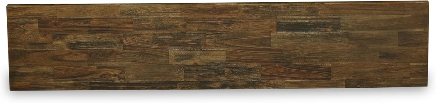 East West Furniture XB677 X-Style Modern Dining Bench with Wood Seat, 72x15x18 Inch, Multi-Color