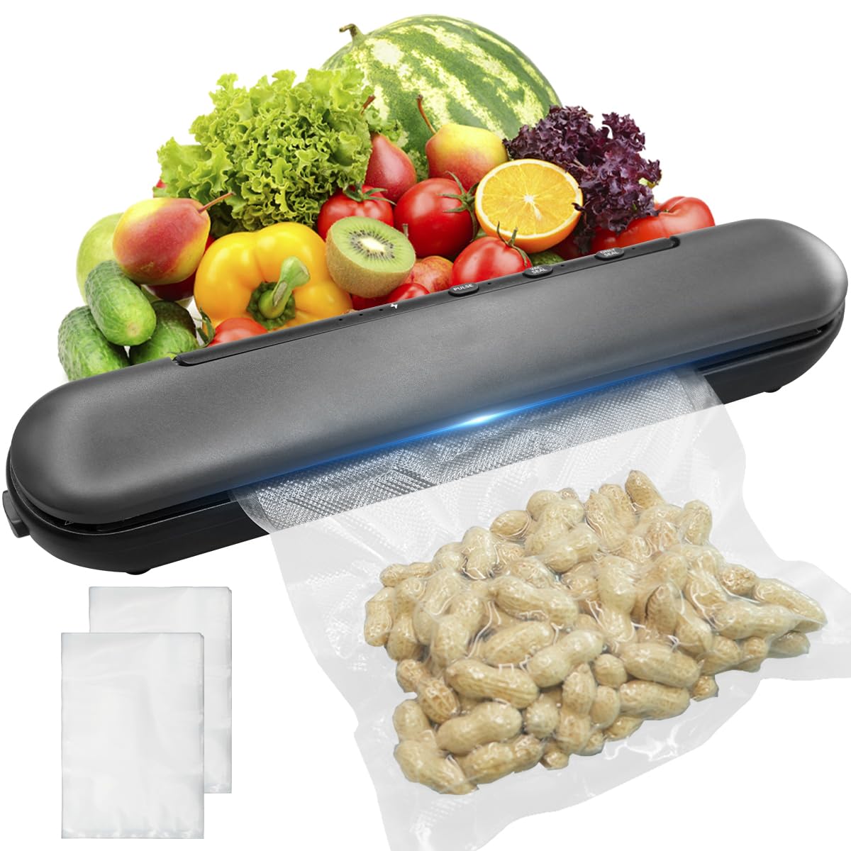 Sigillatrice sottovuoto portatile per alimenti ricaricabile compatta leggera con un piccolo taglio nascosto