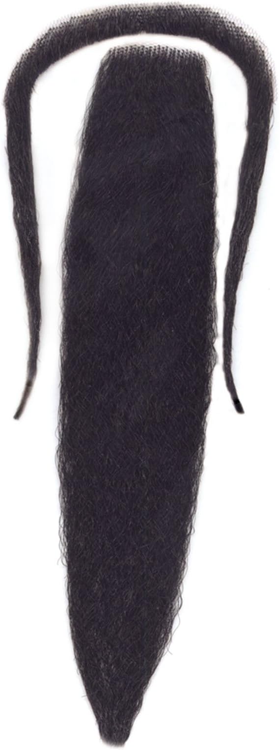 Loftus Real Human Hair - Chinese 2pc Beard & Moustache Set, Black, One Size