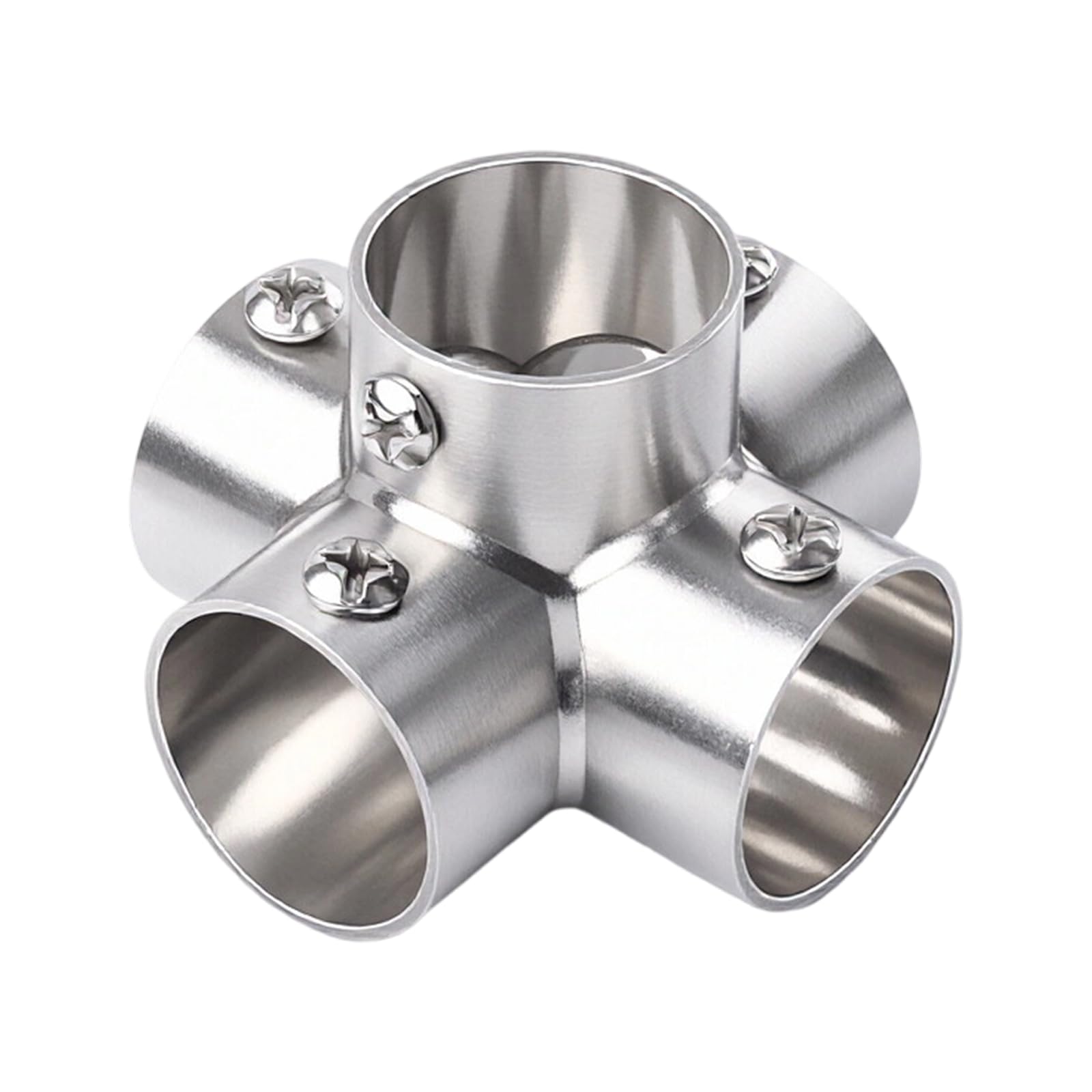 Stainless Steel Round Tube Connector Replacement Connection Fastener 3 Way Elbow Pipe Fitting Fixed Joint Enduring Connection Fastener