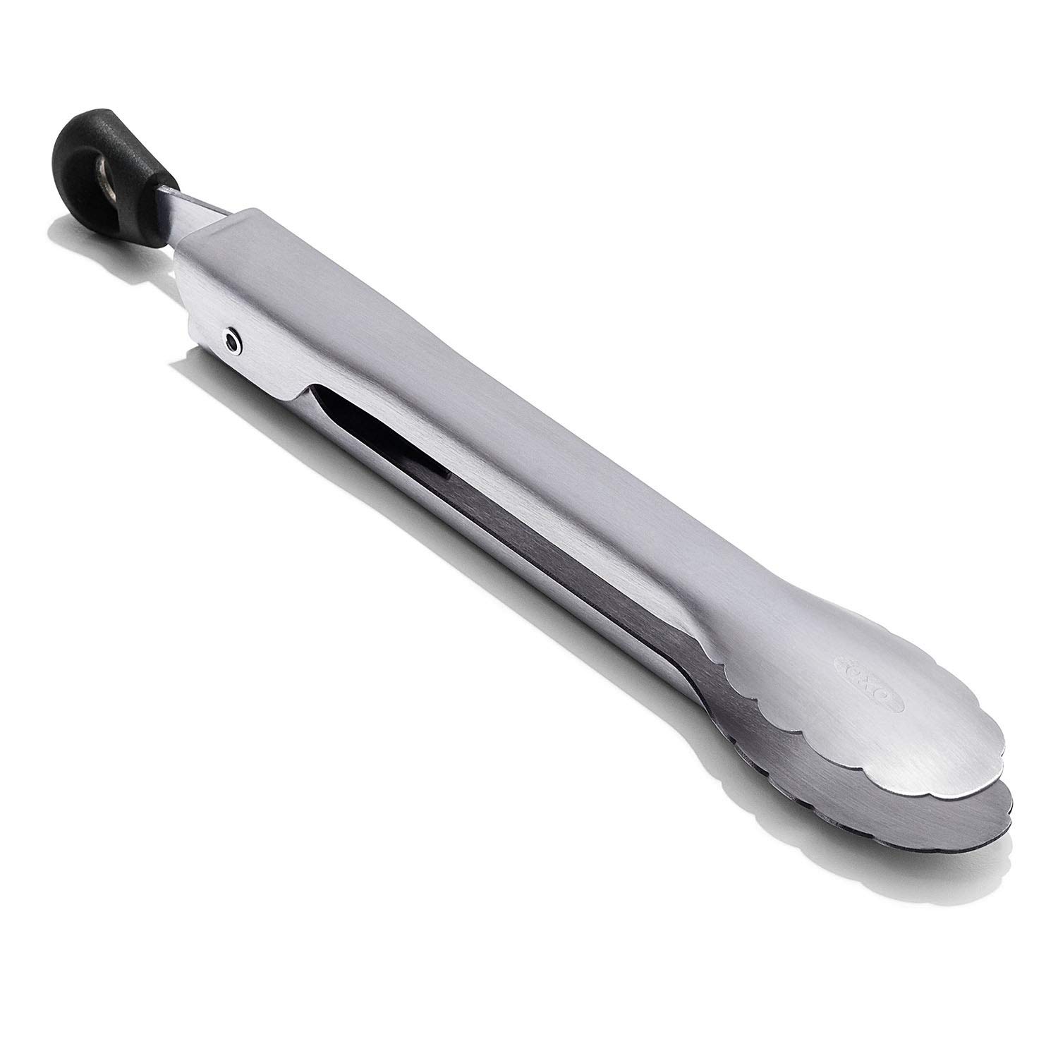 OXO Stainless Steel Mini Tongs Grey with Lock Dishwasher Safe