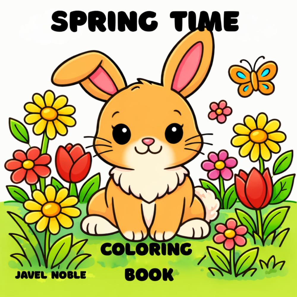 Spring Time: Coloring Book