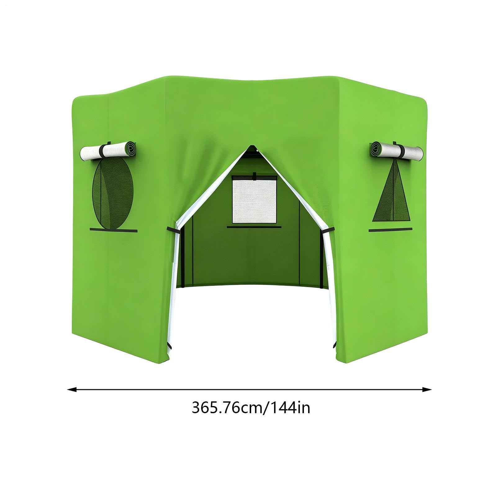 Trampolin Zeltabdeckung Outdoor UV-Blockierung Winddicht Luftstrom-Überdachung inkl | Trampolin-Dach für Spielplatz, Fitnessstudio, Terrasse, Hof, Outdoor, Camping, Hinterhof, Indoor