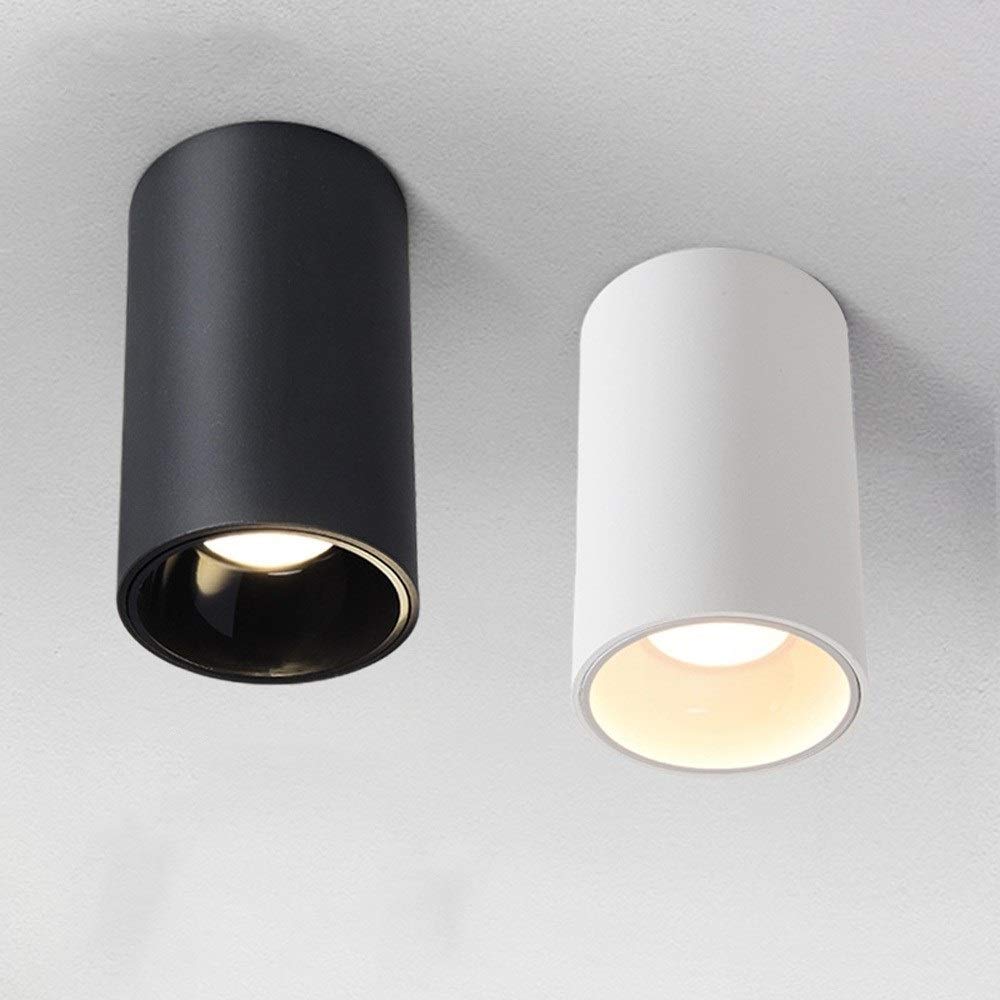 Moderne runde Schaufensterbeleuchtung, Downlight, Gang, Bekleidungsgeschäft, Büro, Dekor, Flächenleuchte, Aufbauleuchte, Flur, Eingang, Decke, COB-Scheinwerfer, nordischer Hintergrund, Wand-LED-Strahl