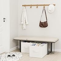 Vista 9 de 2 Pack Shoe Storage Bins, Fits Up to 24 Pairs, Foldable Space-saving Closet Organizers System, Clothes Basket with Reinforced Handles, 16.5 x 12.6 x