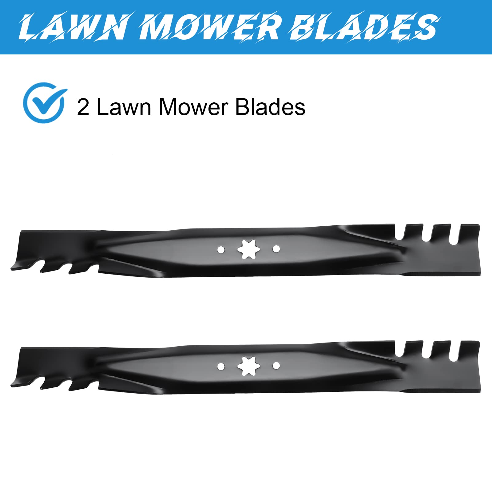 Cuchillas de cubierta para cortacésped Cub Cadet MTD Troy Bilt 942-04308-X 42 pulgadas Cut Deck RZT42 LTX1042KW XT2-LX42 TB42 T105, paquete de 2